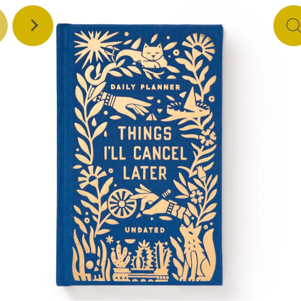 NWT Things I’ll Cancel Later Undated Mini Planner